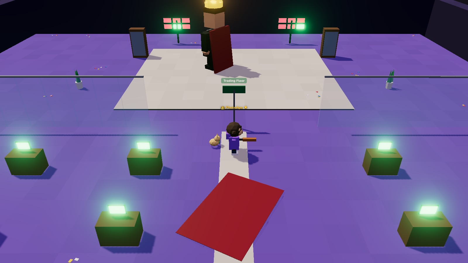 Hedge Tower trading floor in 3D